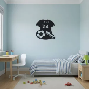חדר ילדים בעיצוב ספורטיבי – כדורגל אישי